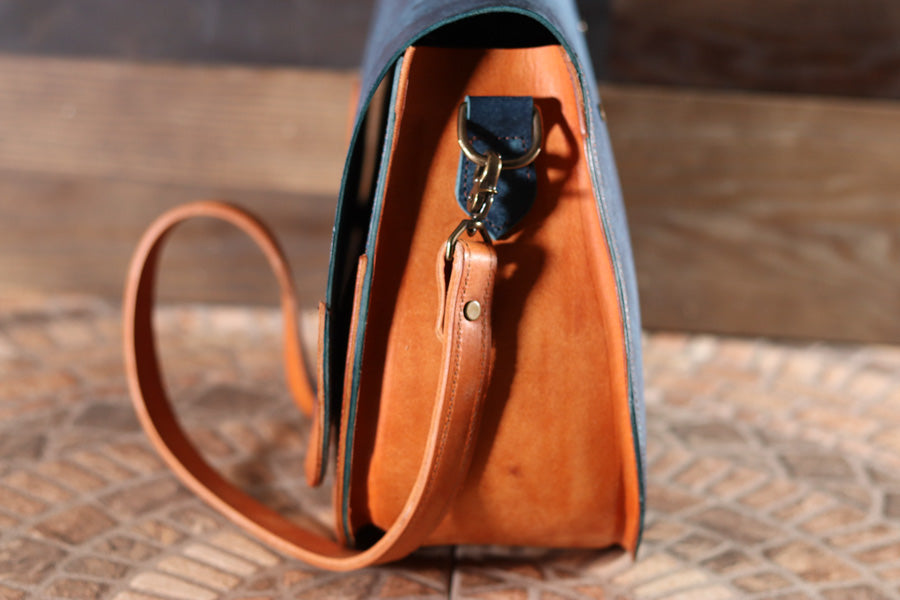 NO .78 | HOBO " NAVY BLUE & BROWN"