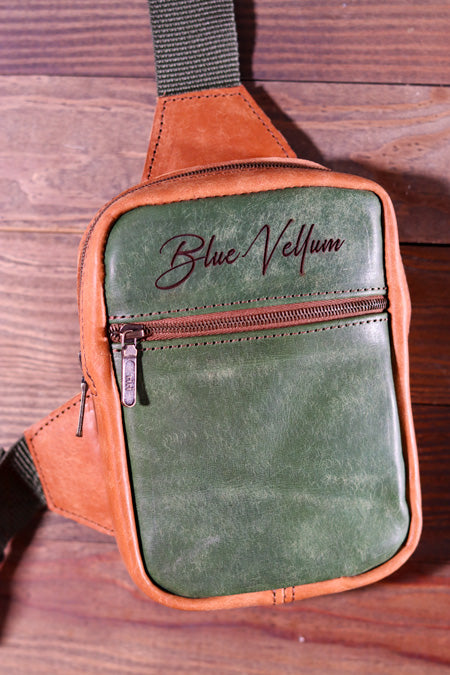 NO .78 | CROSSBODY BAG "GREEN & BROWN"