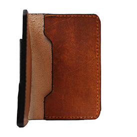 NO.66 | "SADDLE TAN" MINIMALIST WALLET