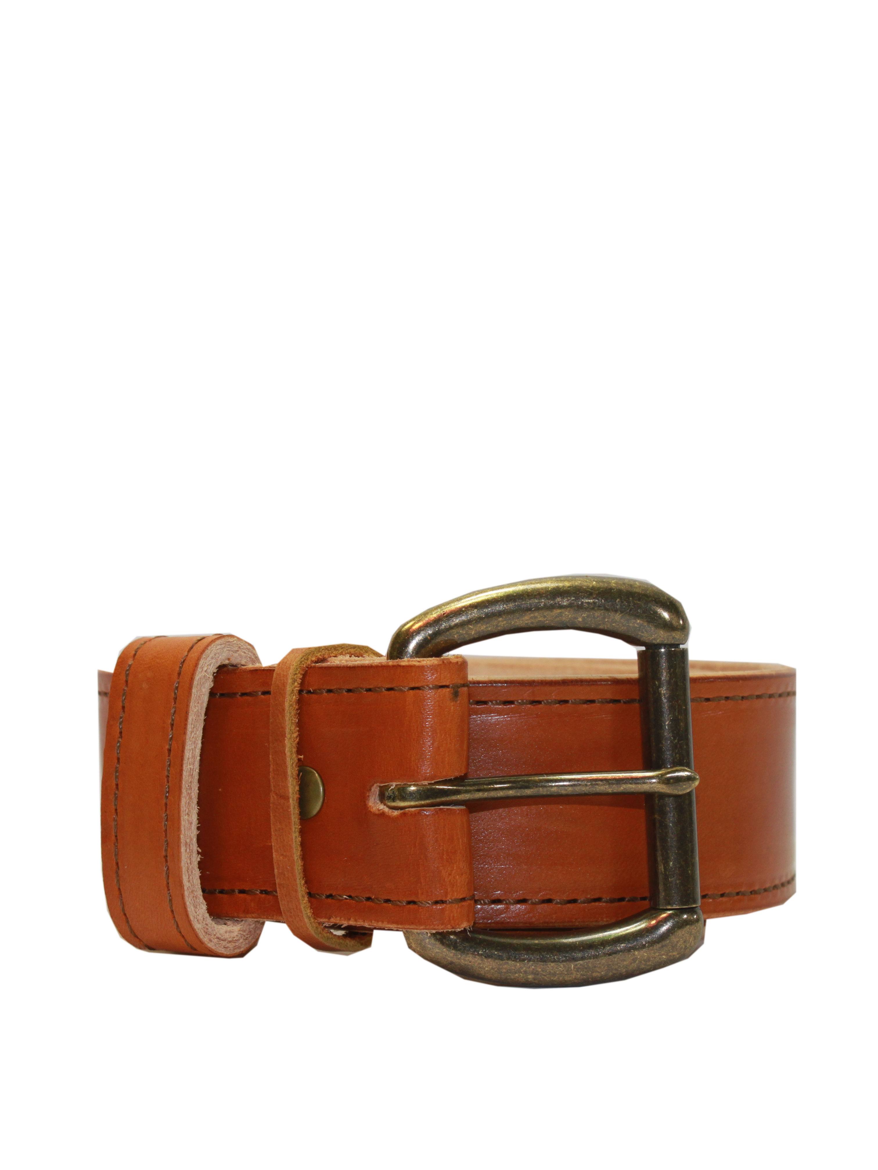 NO.18 | "SADDLE TAN" MEN'S LEATHER BELT