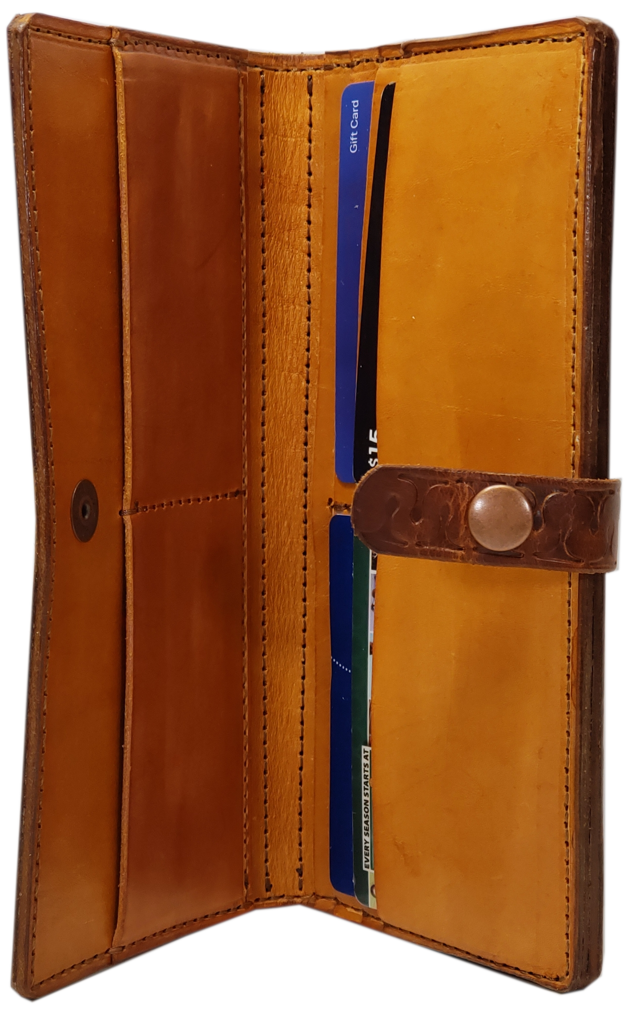 NO.28 | "SADDLE TAN" WOMEN'S CLUTCH WALLET